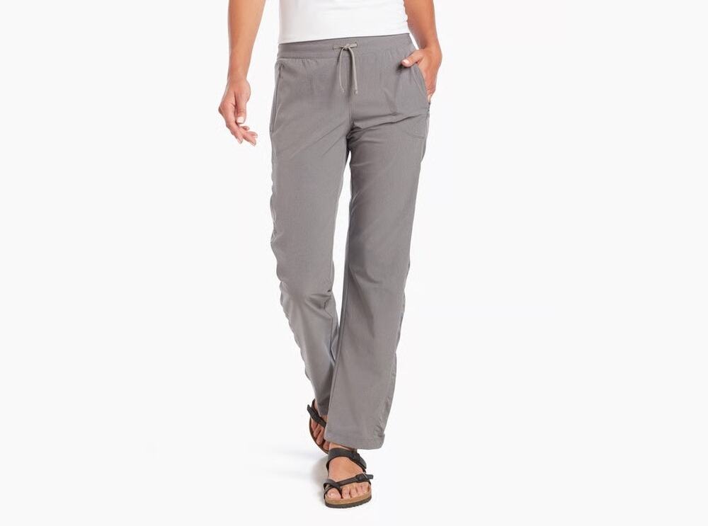 Kuhl Freeflex Move Pant Women Large Gray Quick Dry UPF 50+ Lightweight